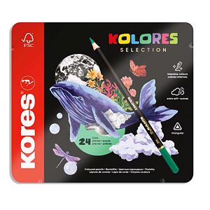 Kores Pastelky Kolores selection dárkové v plechu 24 barev
