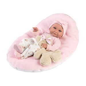 Llorens 73808 NEW BORN DIEVČATKO - realistická bábika bábätko s celovinylovým telom - 40 cm