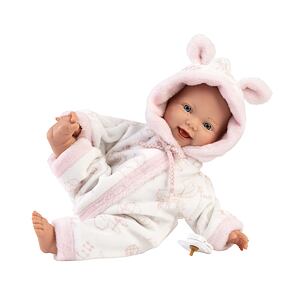 Llorens 63312 LITTLE BABY realistická bábika bábätko s mäkkým látkovým telom 32 cm