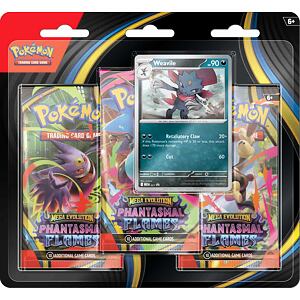 Pokémon TCG: ME02 Phantasmal Flames - 3 Blister Booster, viac druhov