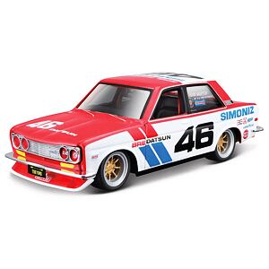 Maisto Design Tokyo Mods - BRE Datsun 510, červeno-bílá s číslem 46, 1:24