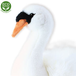 Rappa Plyšový vták labuť sediaci 23cm ECO-FRIENDLY