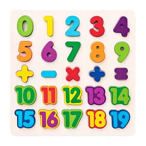 Woody Puzzle - Číslice na desce