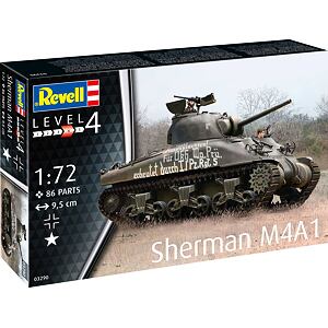 Revell Plastic ModelKit Tank 03290 - Sherman M4A1 (1:72)