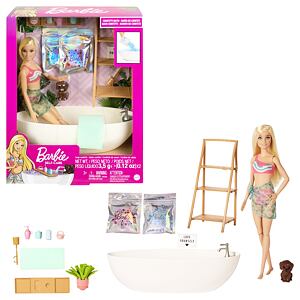 Mattel Barbie Panenka a koupel s mýdlovými konfetami Blondýnka
