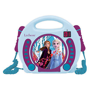 Lexibook Přenosný CD přehrávač Disney Frozen se 2 mikrofony