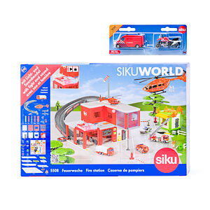 SIKU World – Feuerwehrwache mit Feuerwehrauto