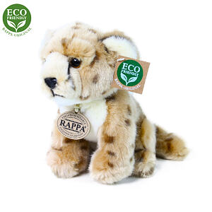Rappa Plyšový gepard sediaci 18 cm ECO-FRIENDLY