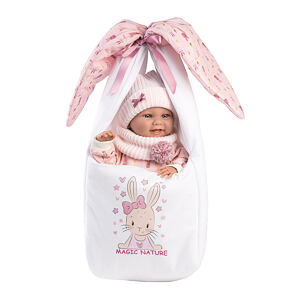 Llorens 73902 NEW BORN DIEVČATKO - realistická bábika bábätko s celovinylovým telom - 40 cm