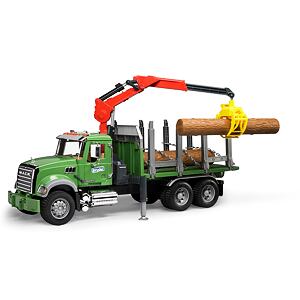 Bruder Nákladné auto MACK Granit - prepravník dreva