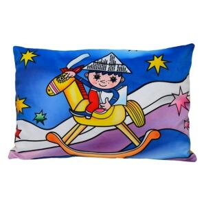 Moravská ústředna Vankúš 45x30 cm Večerníček, hojdací koník