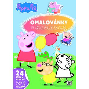 Jiri Models Omalovánky A4 se samolepkami Prasátko Peppa