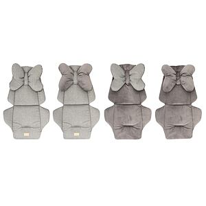 Bomimi Podložka s vankúšikom, obojstranná MELANGE/GREY minky
