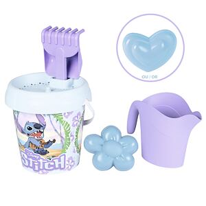 Smoby Kyblíček Stitch s konvičkou a příslušenstvím, střední