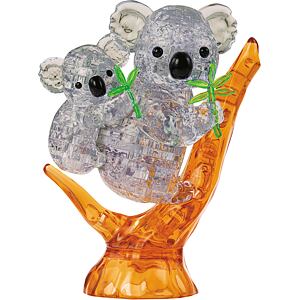 3D Krystal puzzle Koala s mládětem