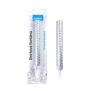 Fontána párty 12cm stříbrná