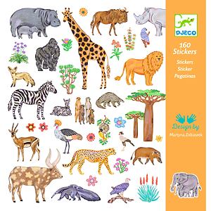 DJECO Samolepky Africké zvieratá