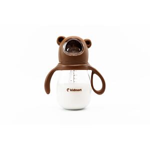Kidnort Kojenecká lahev Jordbaer 300ml 6m+ hnědá