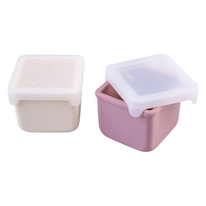 Silikon-Snackdosen 237 ml, 2 Stück – rosa