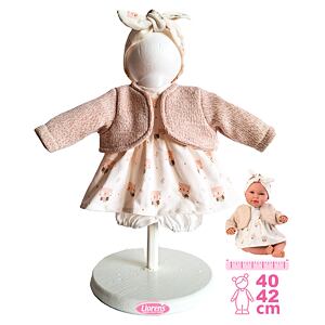 Llorens M740-016 Obleček pro panenku miminko NEW BORN velikosti 40-42 cm