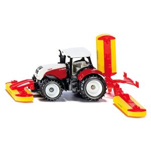 SIKU Blister - Steyr Traktor mit Mähaufsätzen