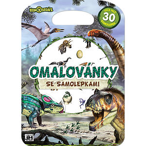JIRI MODELS Omaľovánky so samolepkami/ Dino