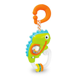 Clementoni Elektronické chrastítko s úchytem, Chameleon