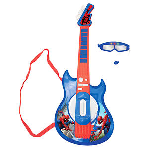 Lexibook Elektronická gitara Spider-Man s okuliarmi s mikrofónom