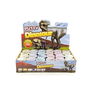 Teddies Sliz - hmota 80g dinosaurus 6cm, 6 farieb
