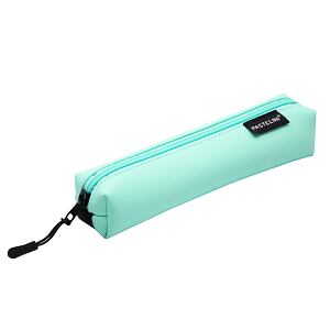 PASTELINI Etue PU úzká + elastic zelená
