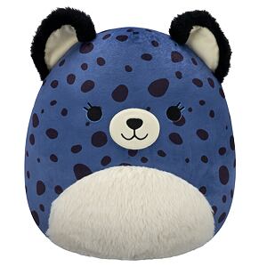 SQUISHMALLOWS Modrý gepard s chlpatým bruškom - Spotts, 30 cm