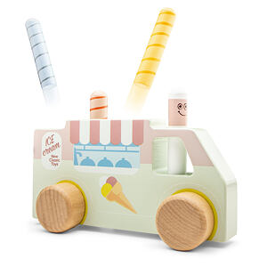New Classic Toys Pop-up Zmrzlinářský vůz, vyskakovací kolíčky