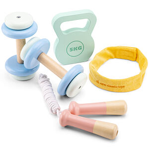 New Classic Toys Dětský dřevěný fitnes set
