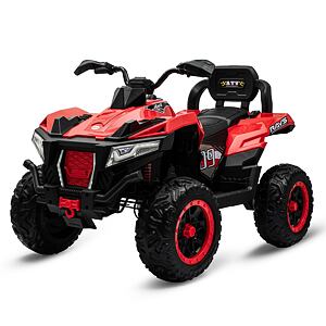 Baby Mix Dětská elektrická čtyřkolka RAVE 4x4 červená