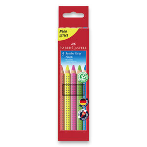 FABER-CASTELL Pastelky  Jumbo Grip Neon 5 barev