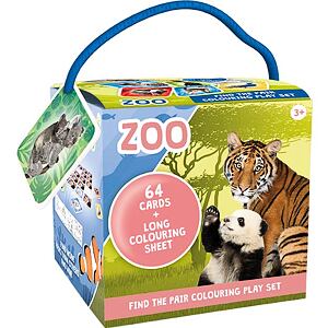 Jiri Models Pexeso na cesty s omalovánkami Zoo