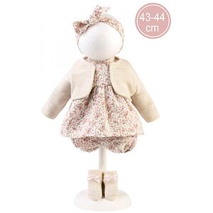 Llorens M844-01 Obleček pre bábiku bábätko NEW BORN veľkosti 43–44 cm