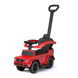 Detské odrážadlo s vodiacou tyčou Mercedes G-CLASS s vodicou Baby Mix červené