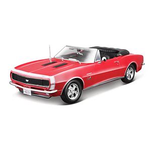 Maisto 1967 Chevrolet Camaro SS 396 Convertible, červená, 1:18