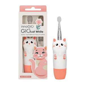 innoGIO Elektronický sonický zubní kartáček GIOcat White