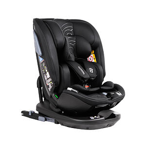 Asalvo Autosedačka PANAFIX 40-150 cm, otočná, isofix+TopTether černá