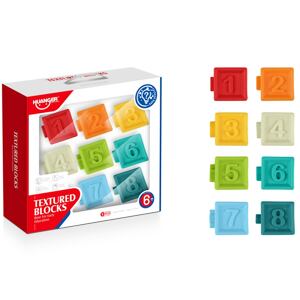 HUANGER mäkké senzorické kocky, 8 ks