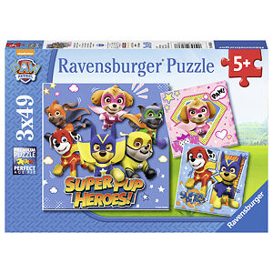 Ravensburger Tlapková Patrola Puzzle 3x49 dílků