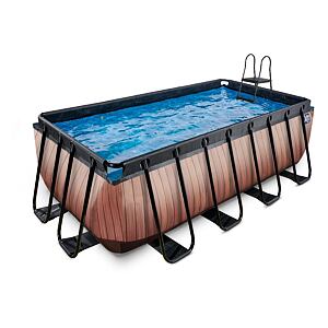 EXIT Frame Pool 4x2x1.22m (12v Sand filter) – Timber Style