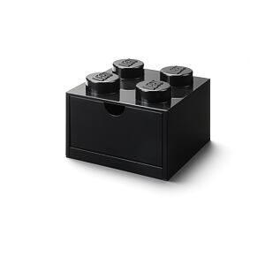 LEGO stolný box 4 so zásuvkou - čierna