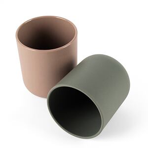 Dantoy Tiny Bio hrníčky Olive/Mocca 2ks 0m+