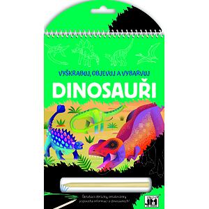 Jiri Models Vyškrabuj, objevuj a vybarvuj - Dinosauři