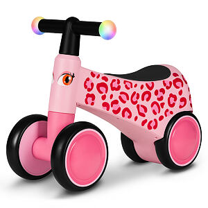Lionelo odrážadlo Sammy so LED svetielkom pink rose