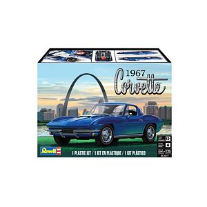 Revell Plastic ModelKit MONOGRAM Auto 1967 Corvette Sting Ray Sport Coupe 2N1 (1:25)