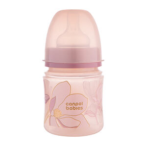 Canpol babies Antikoliková fľaša EasyStart GOLD 120ml ružová